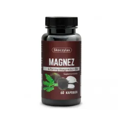 Skoczylas MAGNEZ 4 formy, witamina B6, czarna rzepa - 60 kapsułek