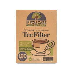 If You Care Filtry do herbaty, MAŁE, kompostowalne, FSC, 100 sztuk