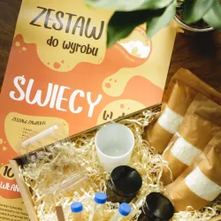 Bydgoska Wytwórnia mydła Zestaw do wyrobu świecy w domu Bydgoska Wytwórnia mydła Zestaw do wyrobu świecy w domu