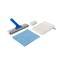 raypath Zestaw do okien Mini czyścik 35x35 rękawica biała, mydło, Ekspres do pielęgnacji okien 25 cm