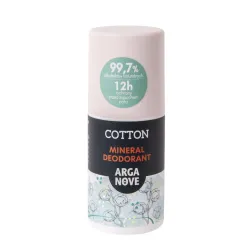 Arganove Dezodorant mineralny Cotton z olejem arganowym rollon - 50 ml
