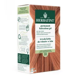 Herbatint Farba do włosów • trwała • 8R JASNY MIEDZIANY BLOND • seria MIEDZIANA