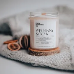 Świeca sojowa Wełniany Kocyk , 300ml Bydgoska Wytwórnia mydła