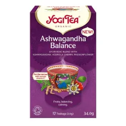 Yogi Tea Ashwagandha Balance Ajurwedyjska herbata z ashwagandhą, acerolą i passiflorą - 17 saszetek
