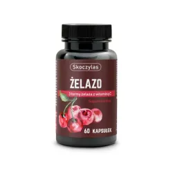 Skoczylas ŻELAZO 3 formy, wiśnia, witamina C - 60 kapsułek