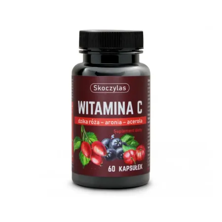 Skoczylas WITAMINA C TRIO dzika róża, aronia, acerola - 60 kapsułek