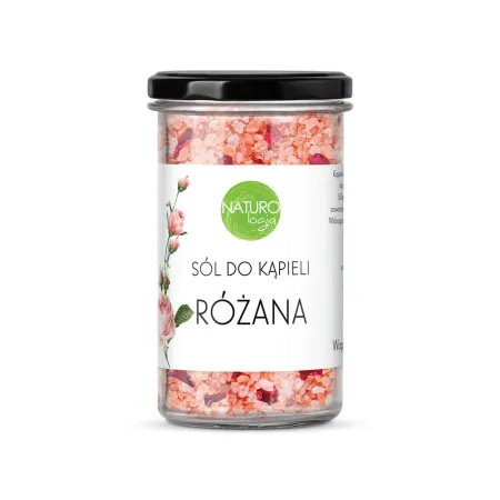 Naturologia Sól do kąpieli z płatkami róż - 600 g