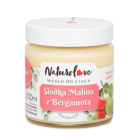 Naturolove Naturalne masło MALINA z Bergamotą, 30ml