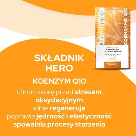VIANEK HERO KOENZYM Q10 Maseczka całonocna z koenzymem Q10 saszetka - 10 ml