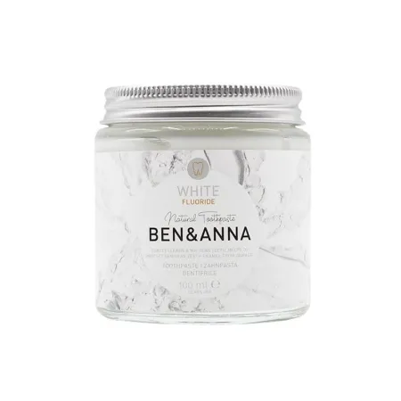Ben&Anna Naturalna wybielająca pasta do wrażliwych zębów z fluorem, WHITE, ZERO WASTE, 100 ml