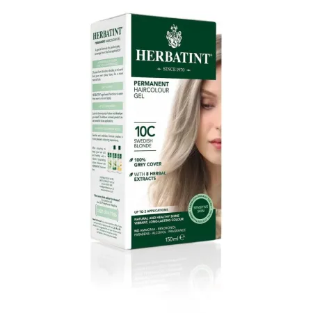 Herbatint Farba do włosów • trwała • 10C Platynowy Popielaty Blond • seria POPIELATA