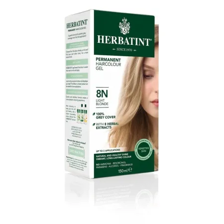 Herbatint Farba do włosów • trwała • 8N JASNY BLOND • seria NATURALNA