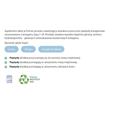 Osavi Kolagen Hydrolizowany Typu I & III w proszku - 300 g