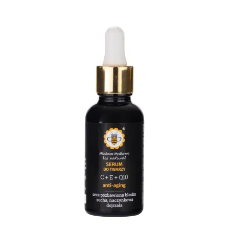 Miodowa Mydlarnia Serum do twarzy C+E+Q10 - 30 ml