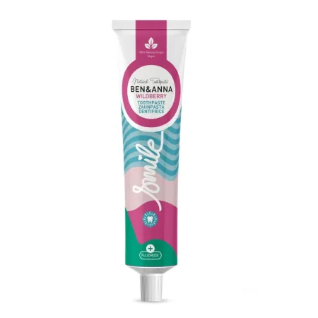 BEN&ANNA Pasta do zębów WILDBERRY z fluorem dzikie jagody - 75 ml