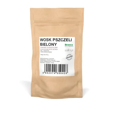 BRASCA Wosk Pszczeli bielony w granulkach - 100 g