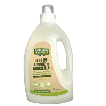 Wysoko skoncentrowany płyn do prania, certyfikowany Ecocert, 1,5l, Maitre Savon de Marseille