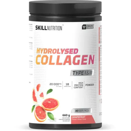 Skill Nutrition Kolagen Typu I i III Hydrolizowany Grapefruit - 660 g