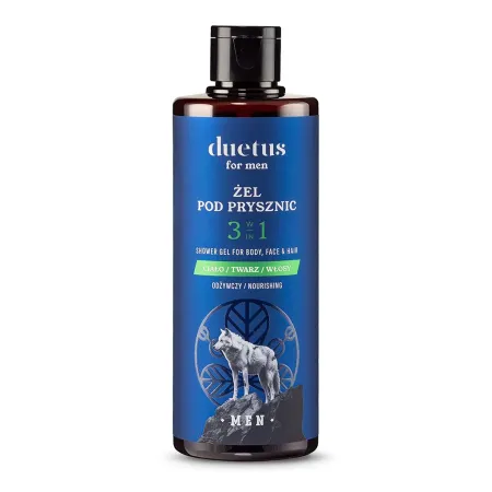 DUETUS FOR MEN Żel pod prysznic 3w1 odżywczy - 300 ml