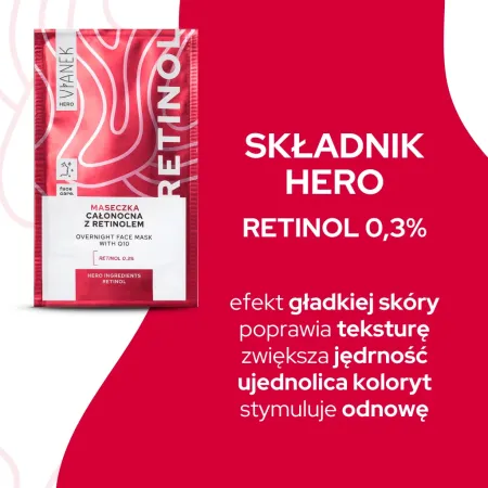 VIANEK HERO RETINOL Maseczka całonocna z retinolem saszetka - 10 ml