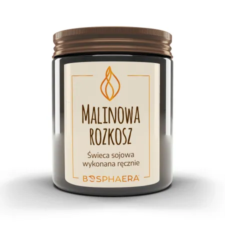 Bosphaera Sojowa świeca zapachowa Malinowa rozkosz - 190 g