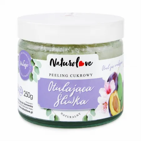 Naturolove Cukrowy Peeling OTULAJĄCA ŚLIWKA, 250g