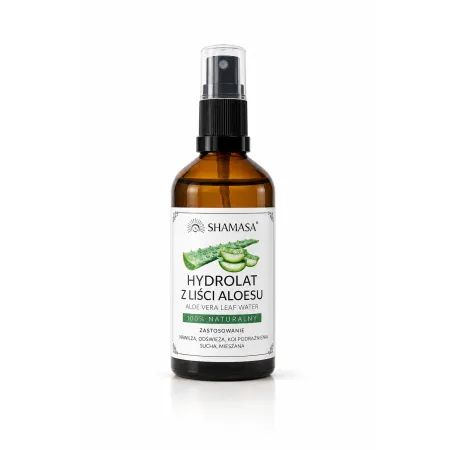 shamasa Hydrolat z liści aloesu cera sucha, podrażniona, wrażliwa - 100 ml