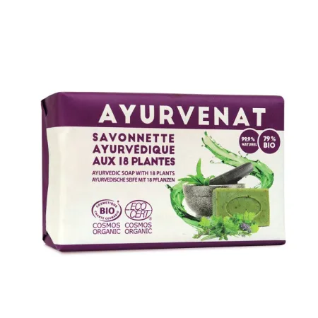 Le Secret Naturel Ajurwedyjskie mydło w kostce z 18 aktywnymi roślinami - 100 g