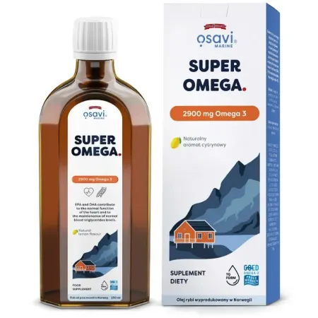 Osavi Super Omega 2900mg Omega 3 Cytryna - 250 ml