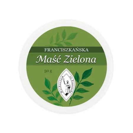 Herbarium św. Franciszka | MAŚĆ ZIELONA Skóra atopowa, egzema, obrzęki, stłuczenia - 50 g