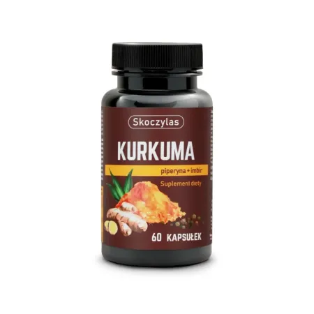 Skoczylas KURKUMA piperyna, imbir, resweratrol i kwercetyna - 60 kapsułek