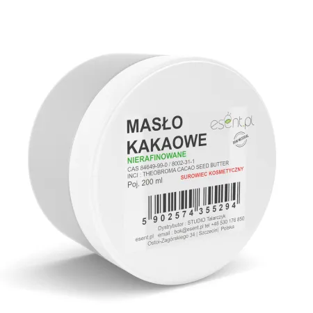 Esent Masło Kakaowe 100 % nierafinowane - 200 ml