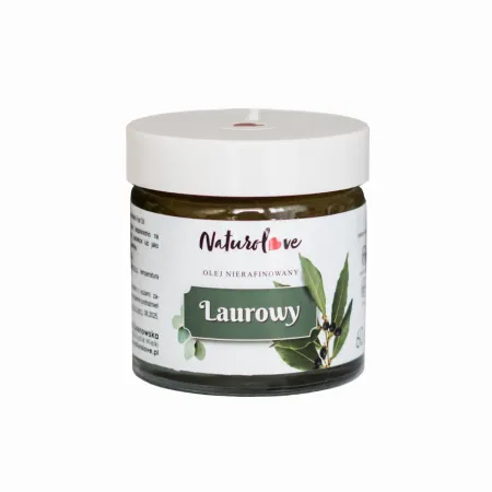 Naturolove Olej laurowy Nierafinowany przeciwzapalny, antybakteryjny, 60ml