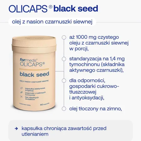 formeds OLICAPS black seed - 60 kapsułek