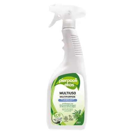 Pierpaoli Wielozadaniowy spray czyszczący z dodatkiem aktywnego tlenu, mięta i eukaliptus - 750 ml